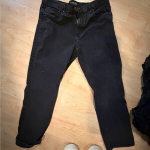 Classic Black Relaxed Fit Jeans for Men